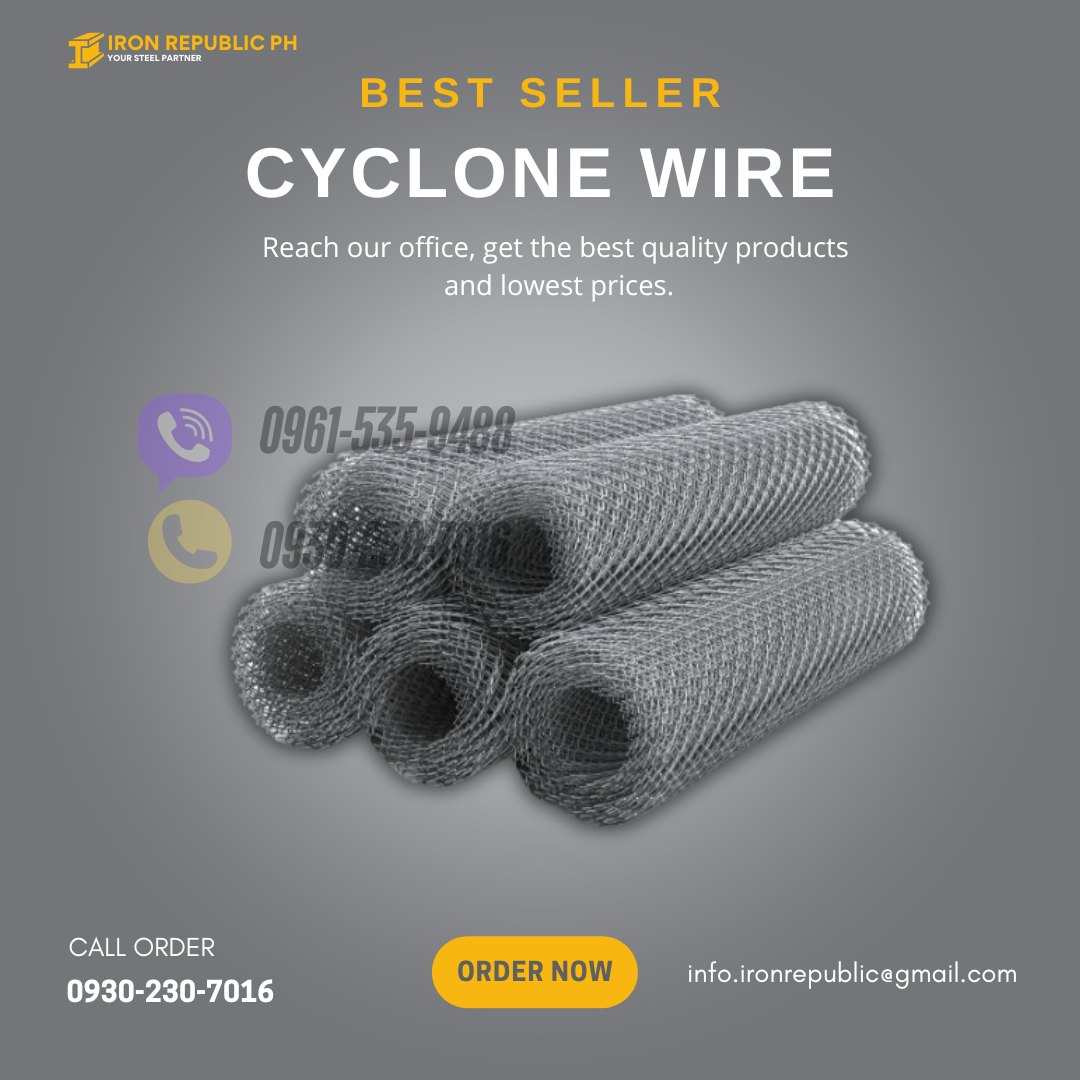 Cyclone Wire Fence Roll 5 Ft x 15 M Galvanized Chain Link, Gabion Wire