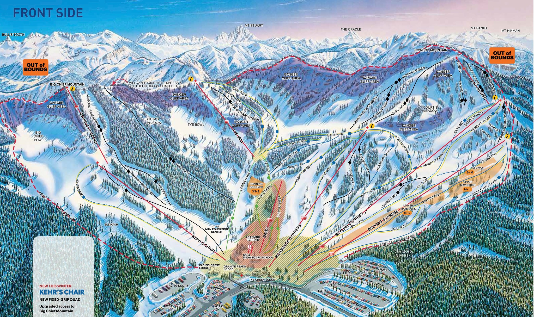 📍🗺️ A beloved mountain with great extreme terrain, this ski