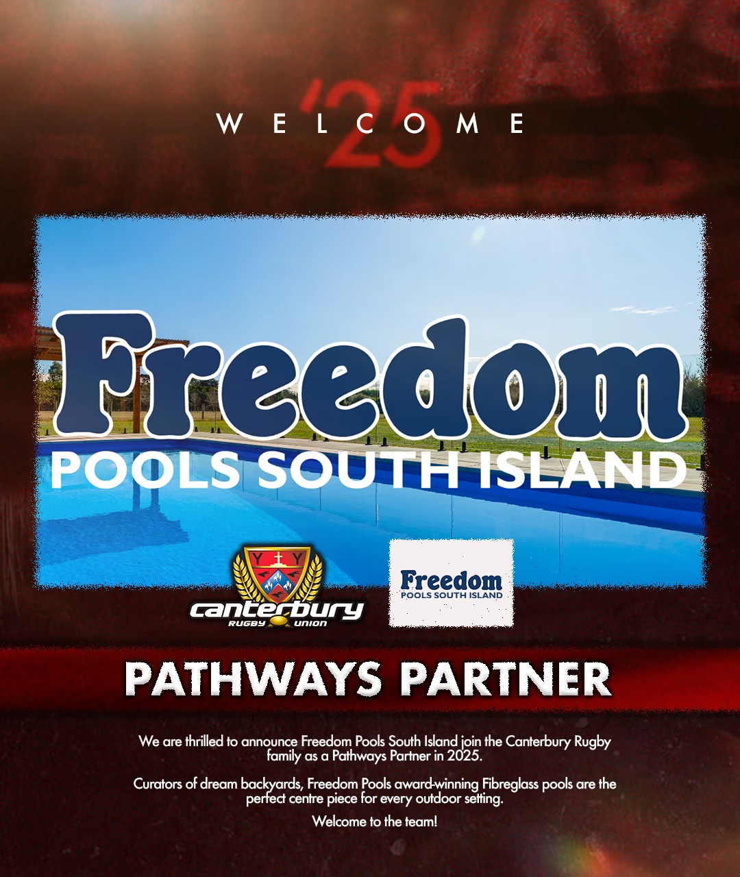 Canterbury - We're diving into a new partnership with Freedom Pools ...