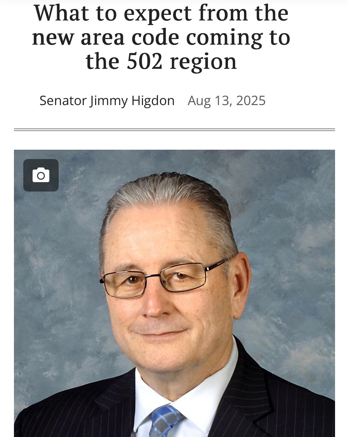 Senator - Kentucky has been assigned a new overlay area code of 761 ...