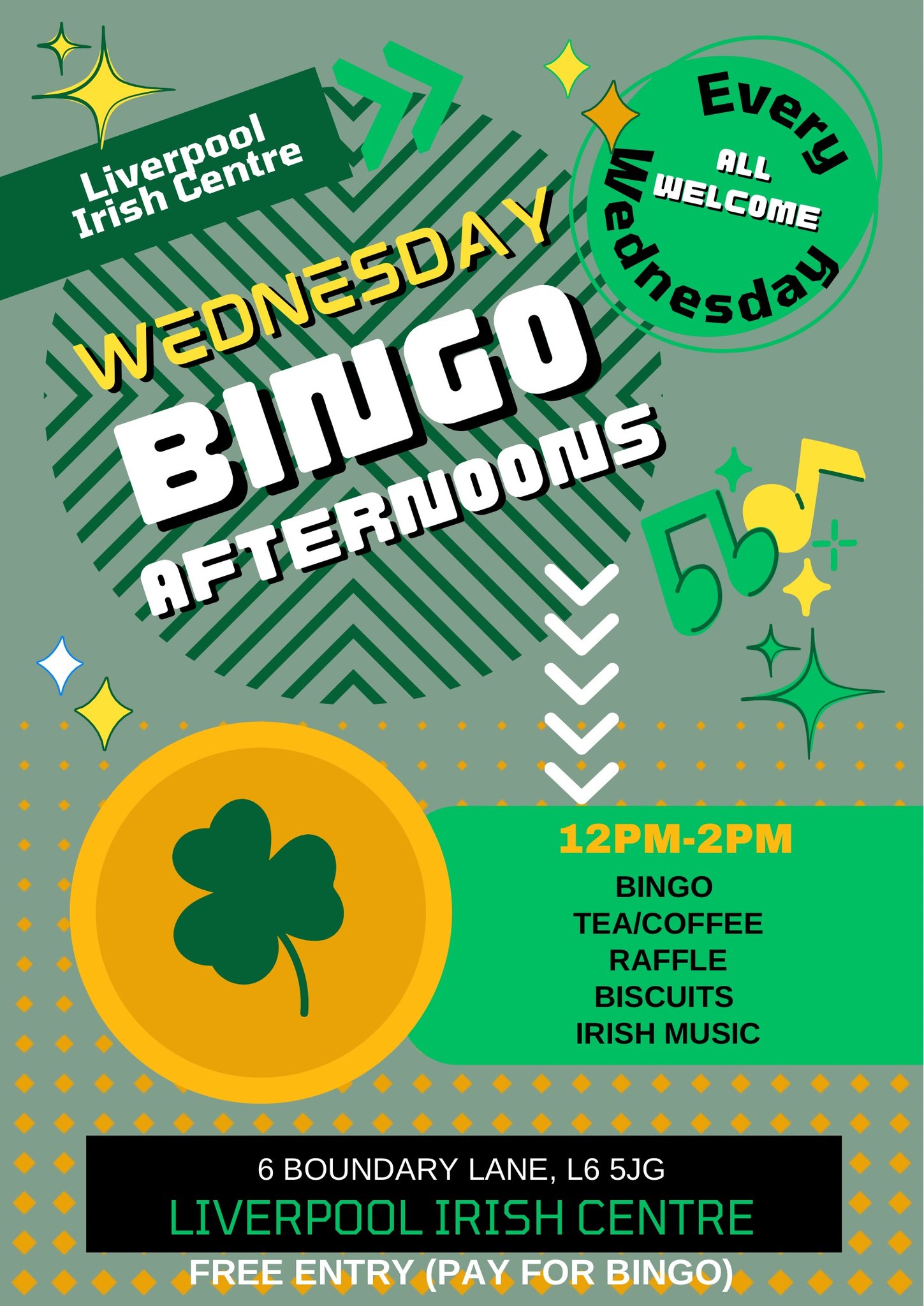 Wednesday Bingo Afternoons (Every Wednesday)