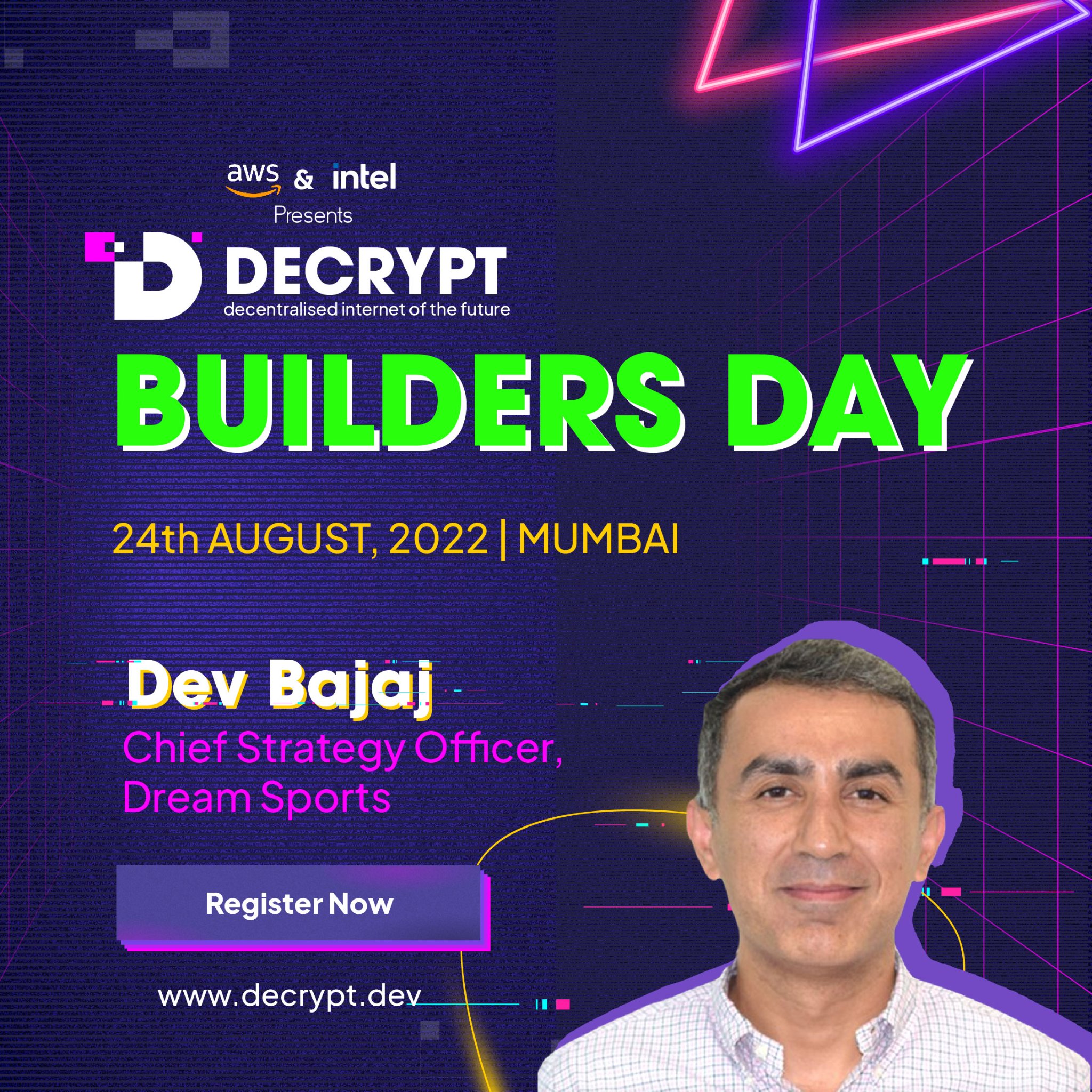 Decrypt - Catch Dev Bajaj, Chief Strategy Officer of Dream Sports at ...