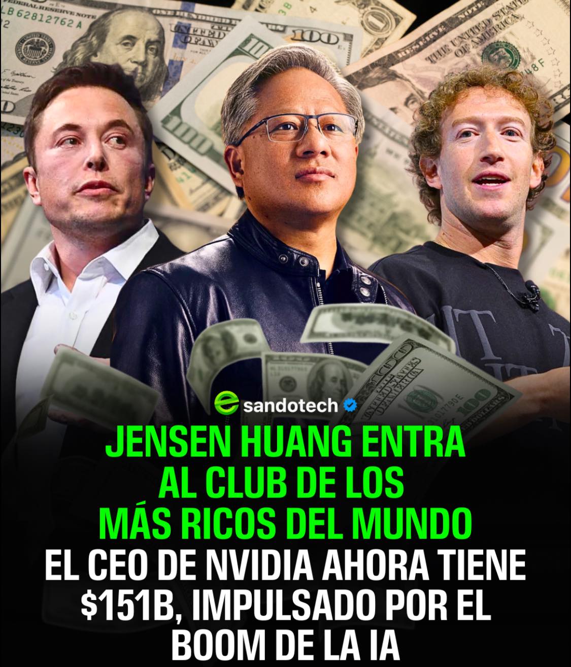 Esando - 💰 Por primera vez, Jensen Huang, CEO de Nvidia, entra en el ...