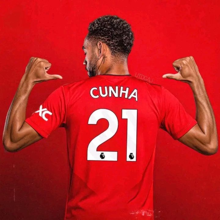 Cunha will wear number 10 jersey