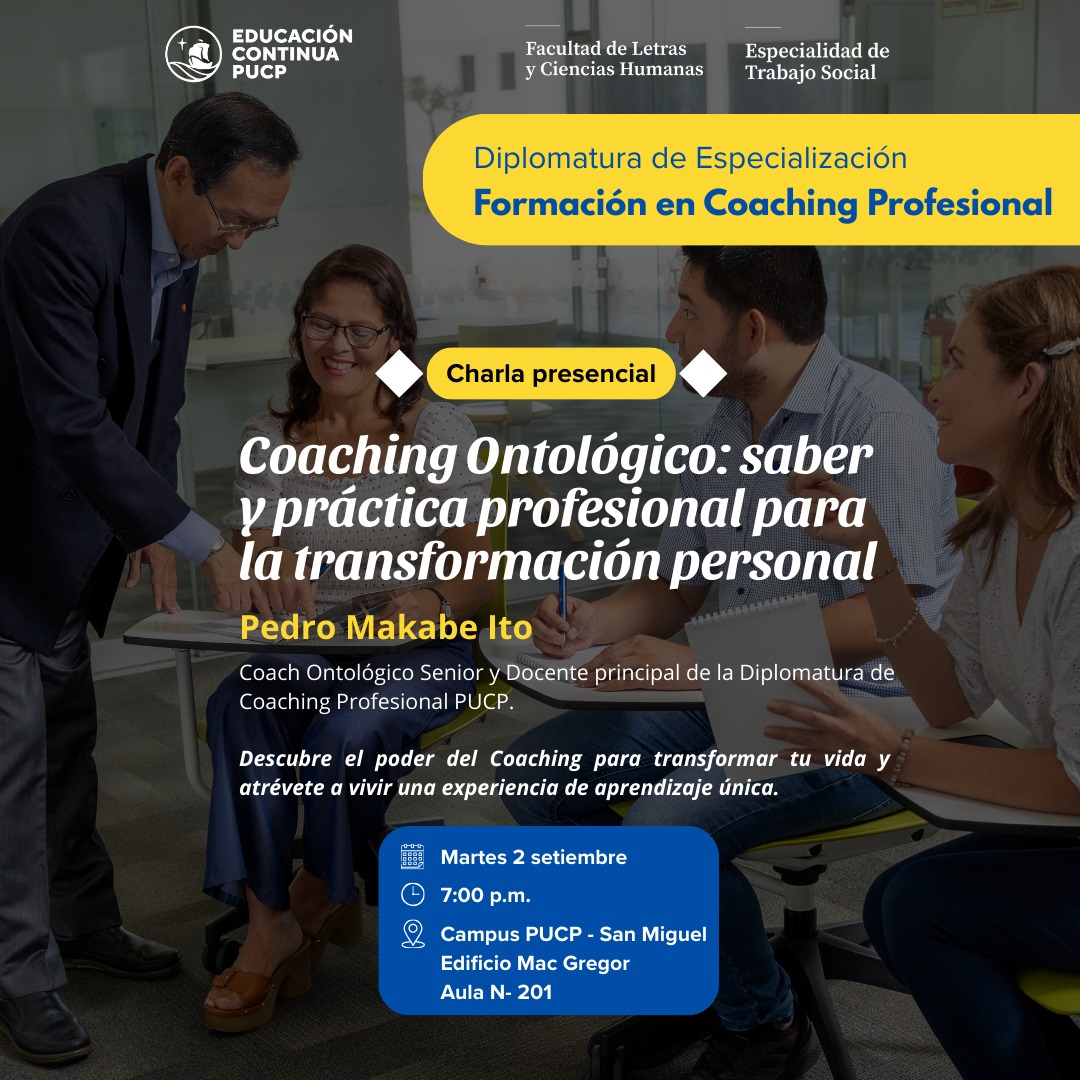 Coaching Profesional en... - Coaching Profesional en la PUCP