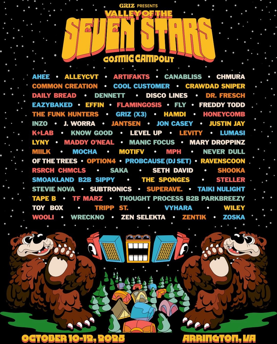 Seven Stars Fest 2026!!! Featuring GRiZ (3 sets), Crankdat