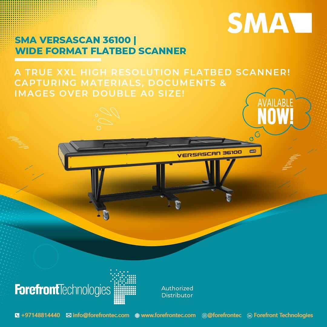 @sma_scanners #SMAVersascan36100... - Forefront Technologies
