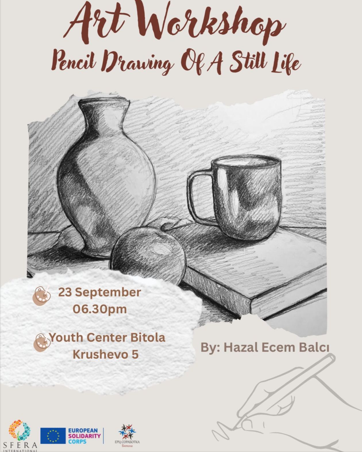 ECD - 🎨 Art Workshop: Pencil Drawing of a Still Life ️ Join us for a ...