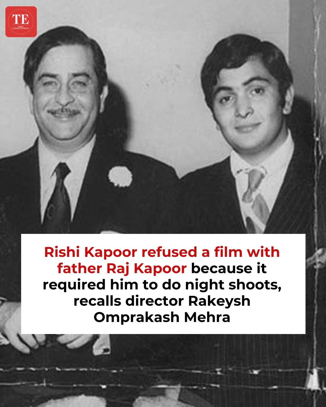 ETimes - Rishi Kapoor collaborated with his legendary father Raj Kapoor ...