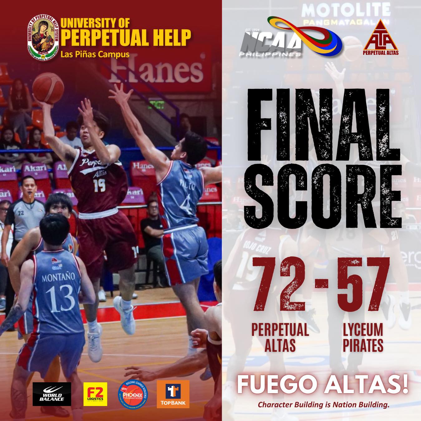 University - Another proud moment for Perpetual! 🙌 The Altas secure a ...