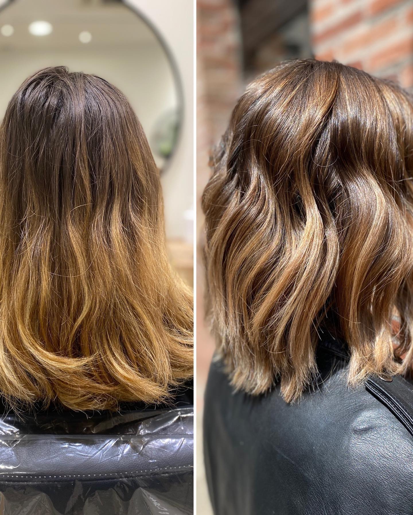 Patine Cheveux Brun Avant Après