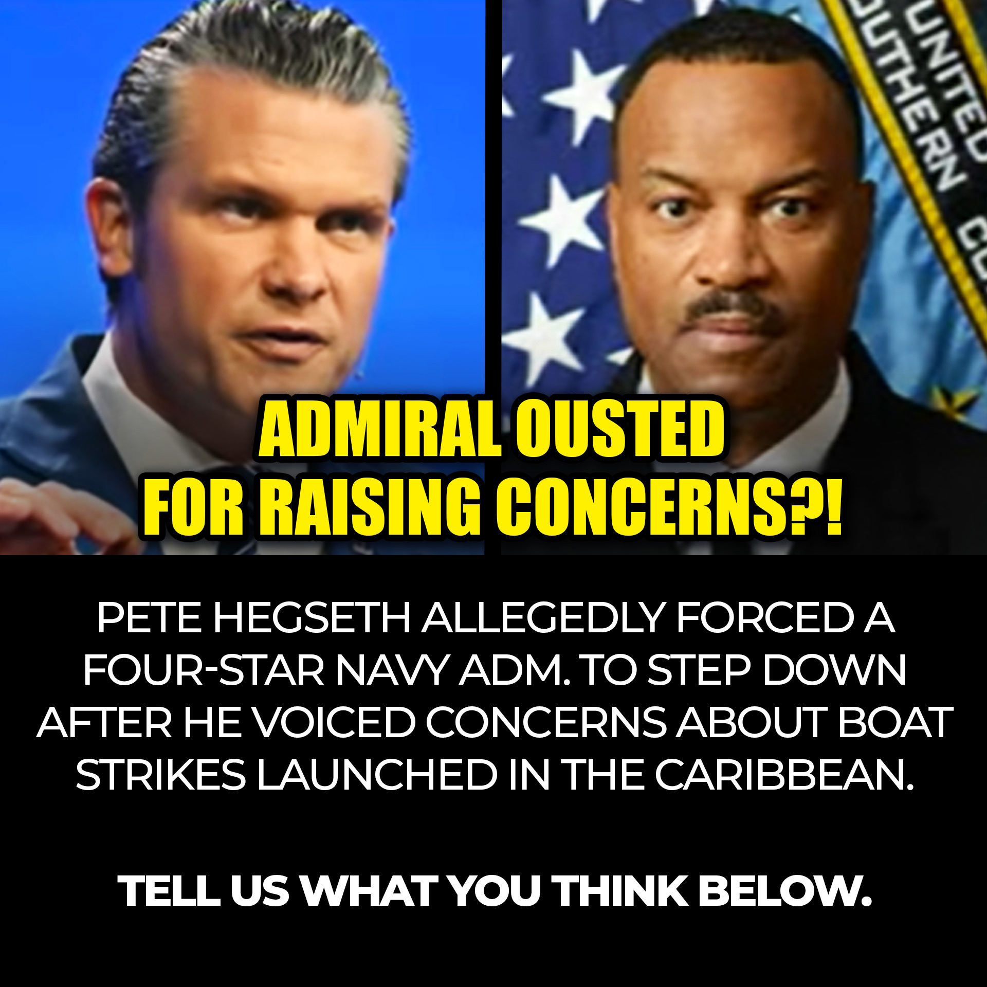 The Young - Hegseth FORCES Black Admiral to Step Down for Questioning ...