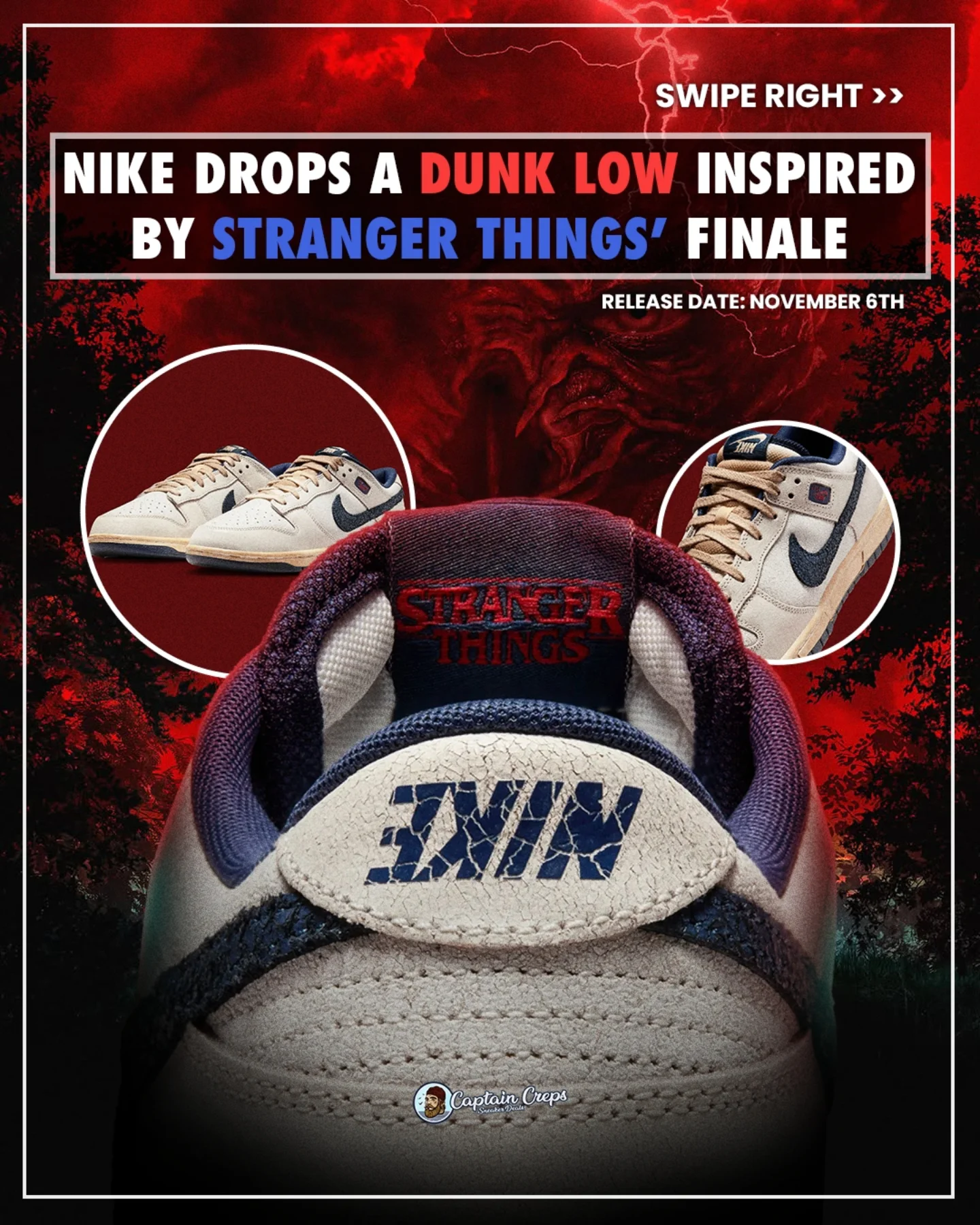 Nike Classic Cortez Stranger Things Hawkins High School Size 11 