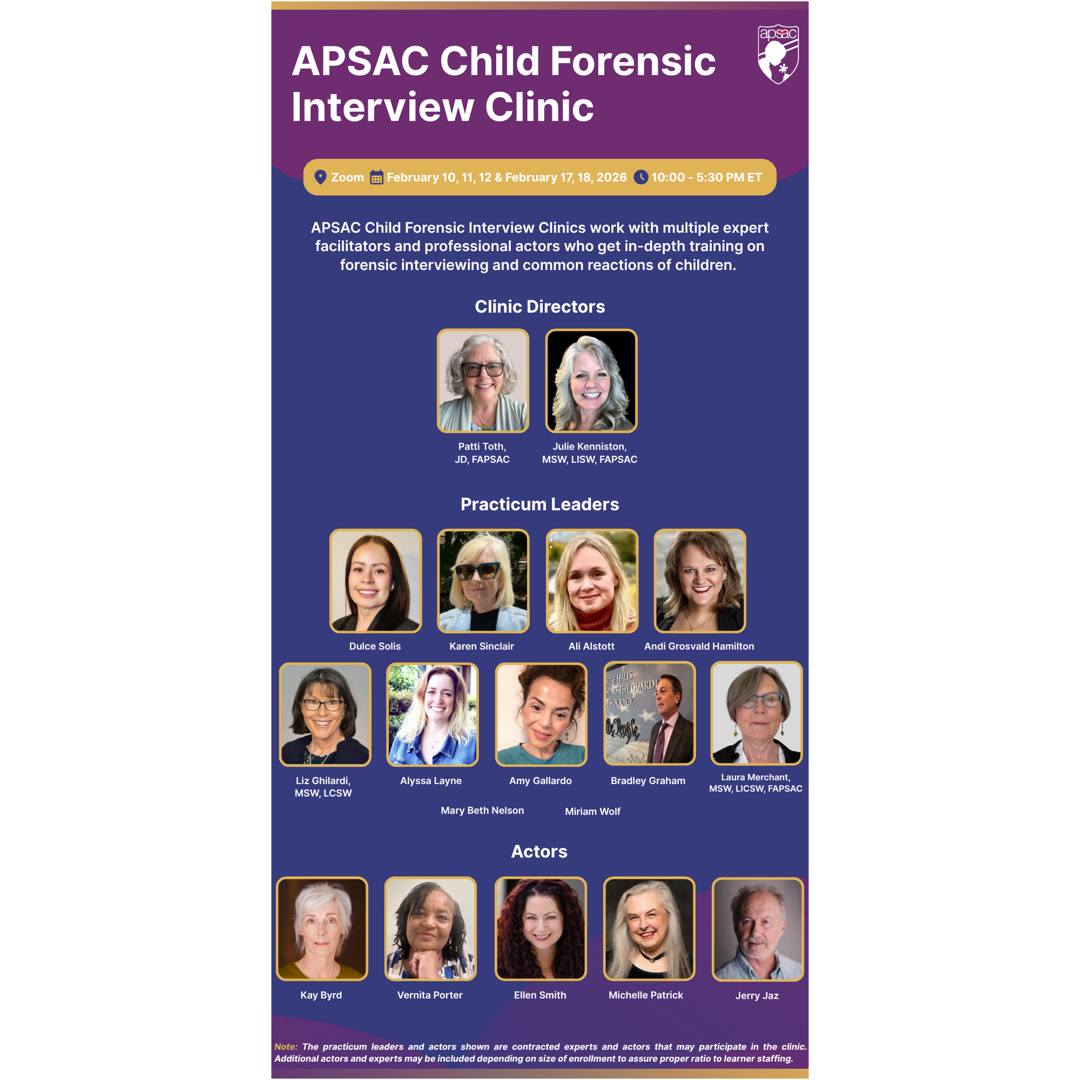Association of Professionals Solving the Abuse of Children - APSAC ...