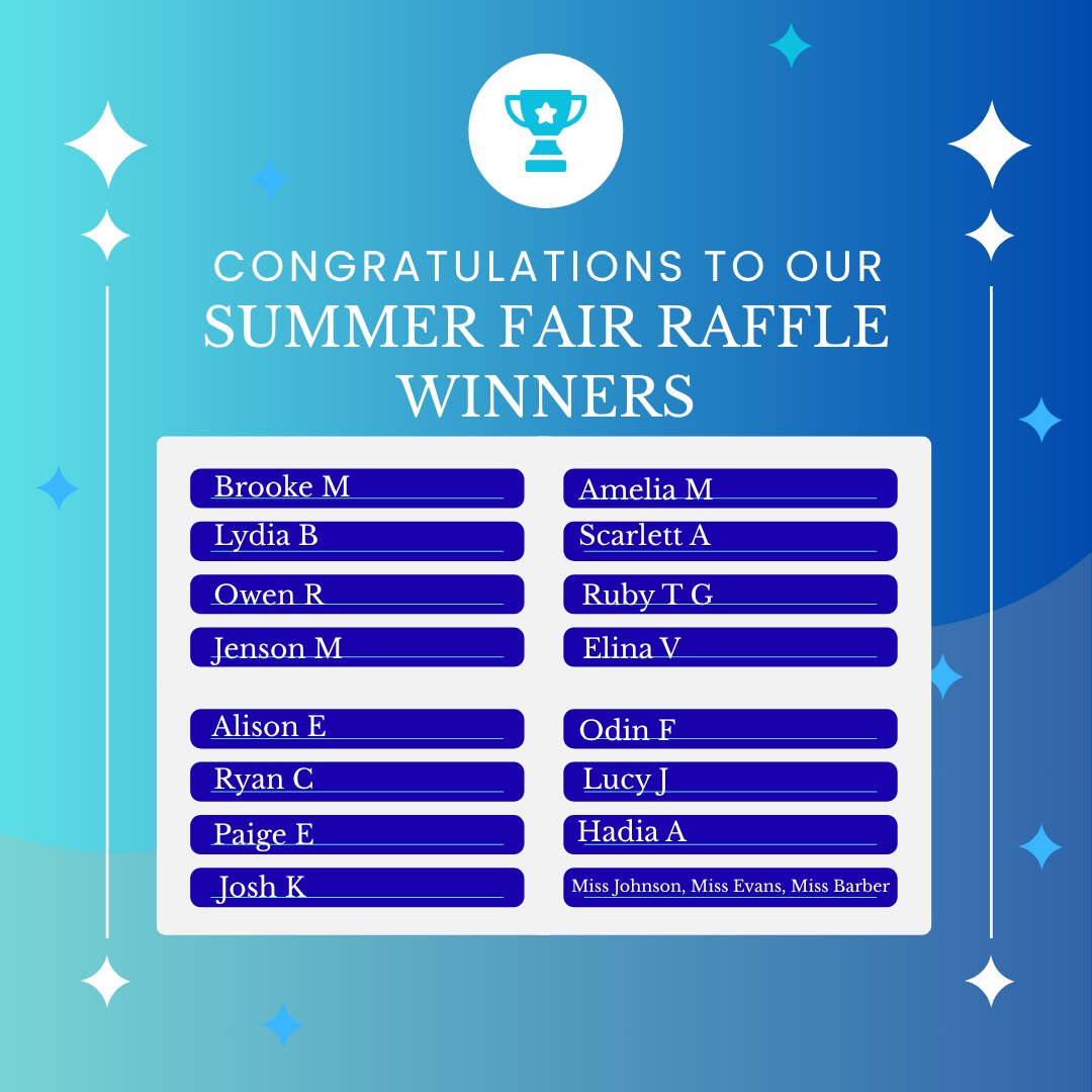Haywood Academy - Congratulations to our raffle winners | Facebook