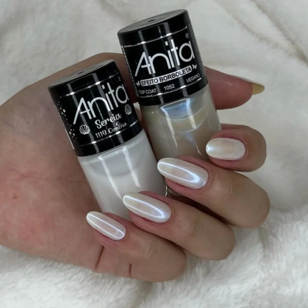 Noiva - ️ ESMALTE ANITA ️ ️ Concha ️ Efeito Borboleta Noiva Linda ...