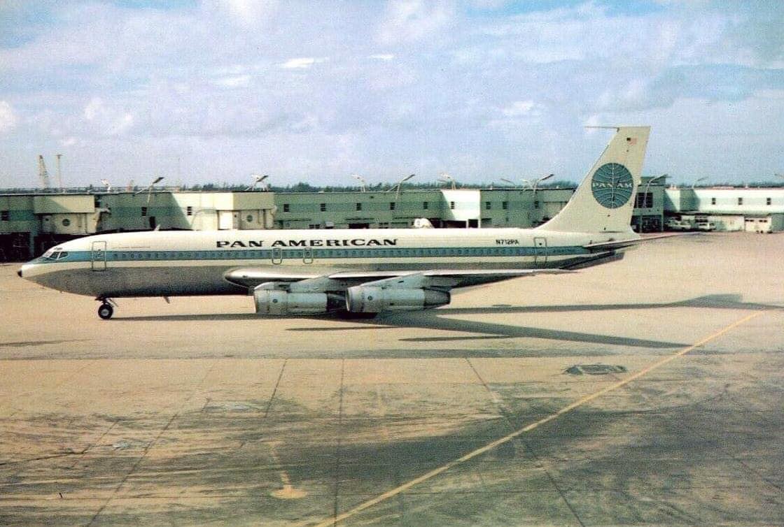 Pan Am 707 at Miami International Airport (1960s)
