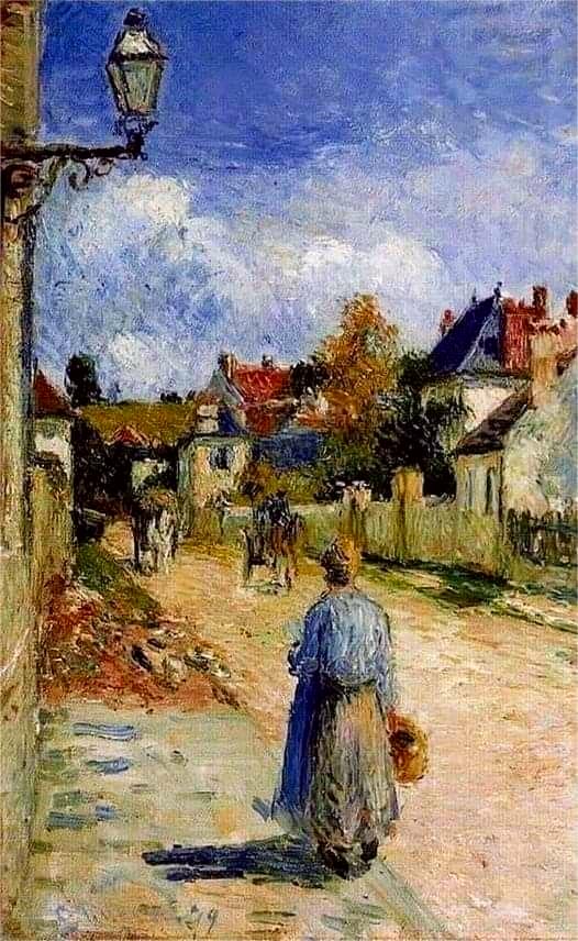 Camille Pissarro (1830-1903) Pontoise, Rue de hermitage 📸Pinterest