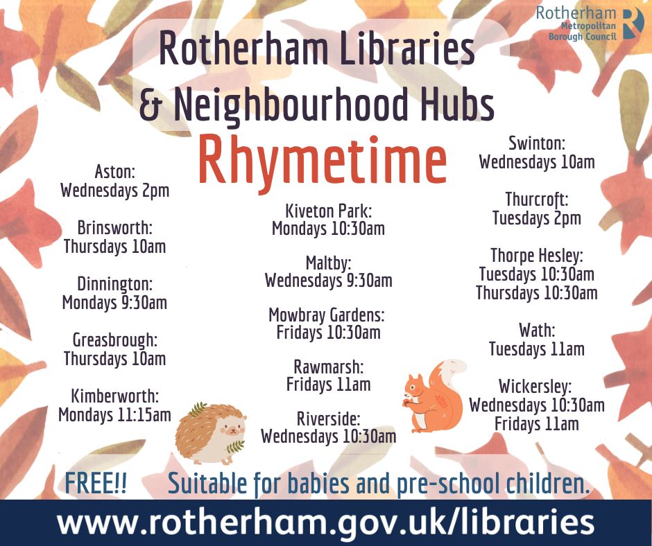 Rotherham Libraries added a new photo. - Rotherham Libraries
