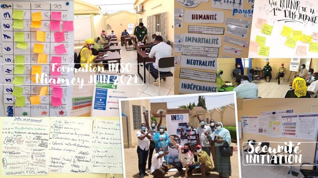 ASB-Niger - Alio, Mohamed et Halidou en formation INSO...