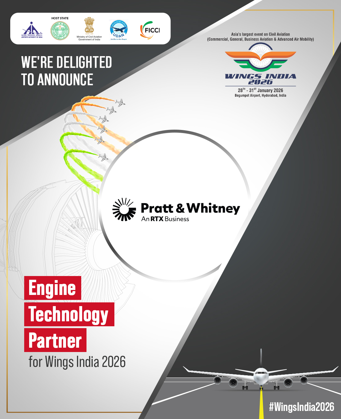 Wings - Thrilled to announce Pratt & Whitney as the Engine Technology ...
