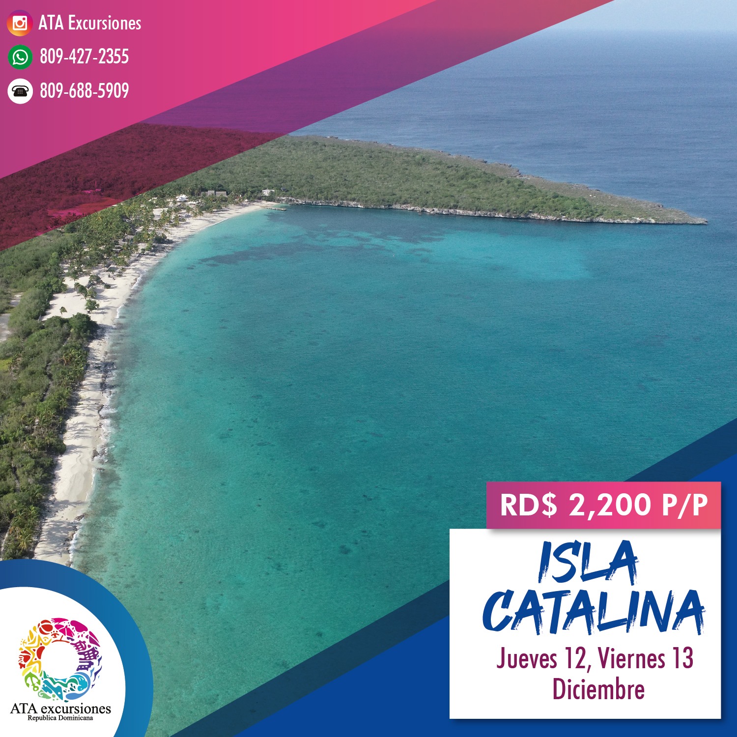 ISLA CATALINA RD$... - ATA Excursiones Republica Dominicana