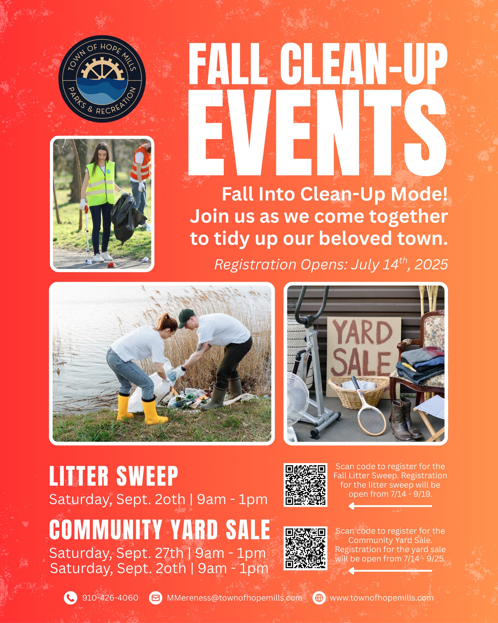 🍂 Fall Clean-Up Events Are Back in... - Hope Mills Chamber | Facebook