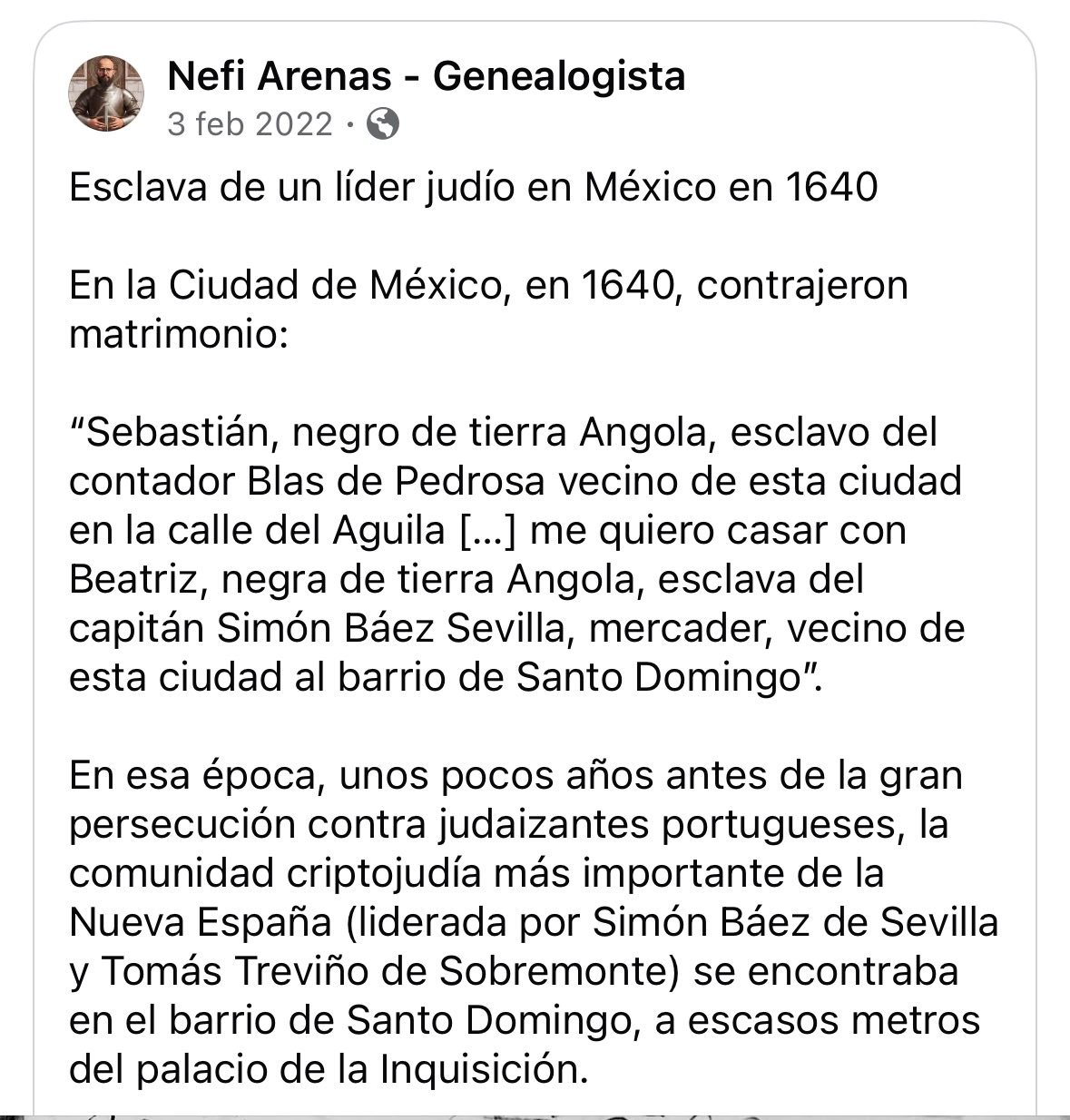 Nefi Arenas - Genealogista... - Nefi Arenas - Genealogista