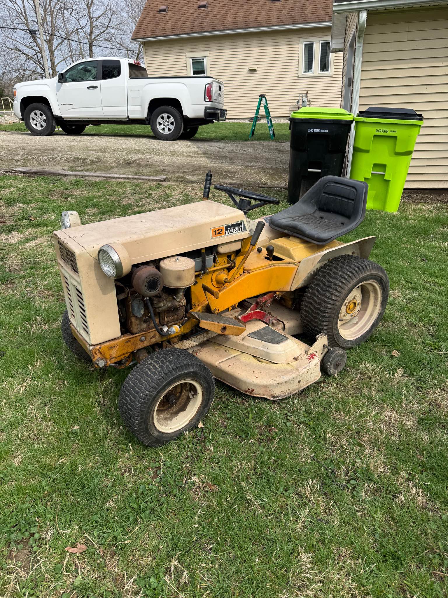 Vintage Montgomery Ward 12HP Riding Lawn Mower - Lawn Mowers - Roanoke ...