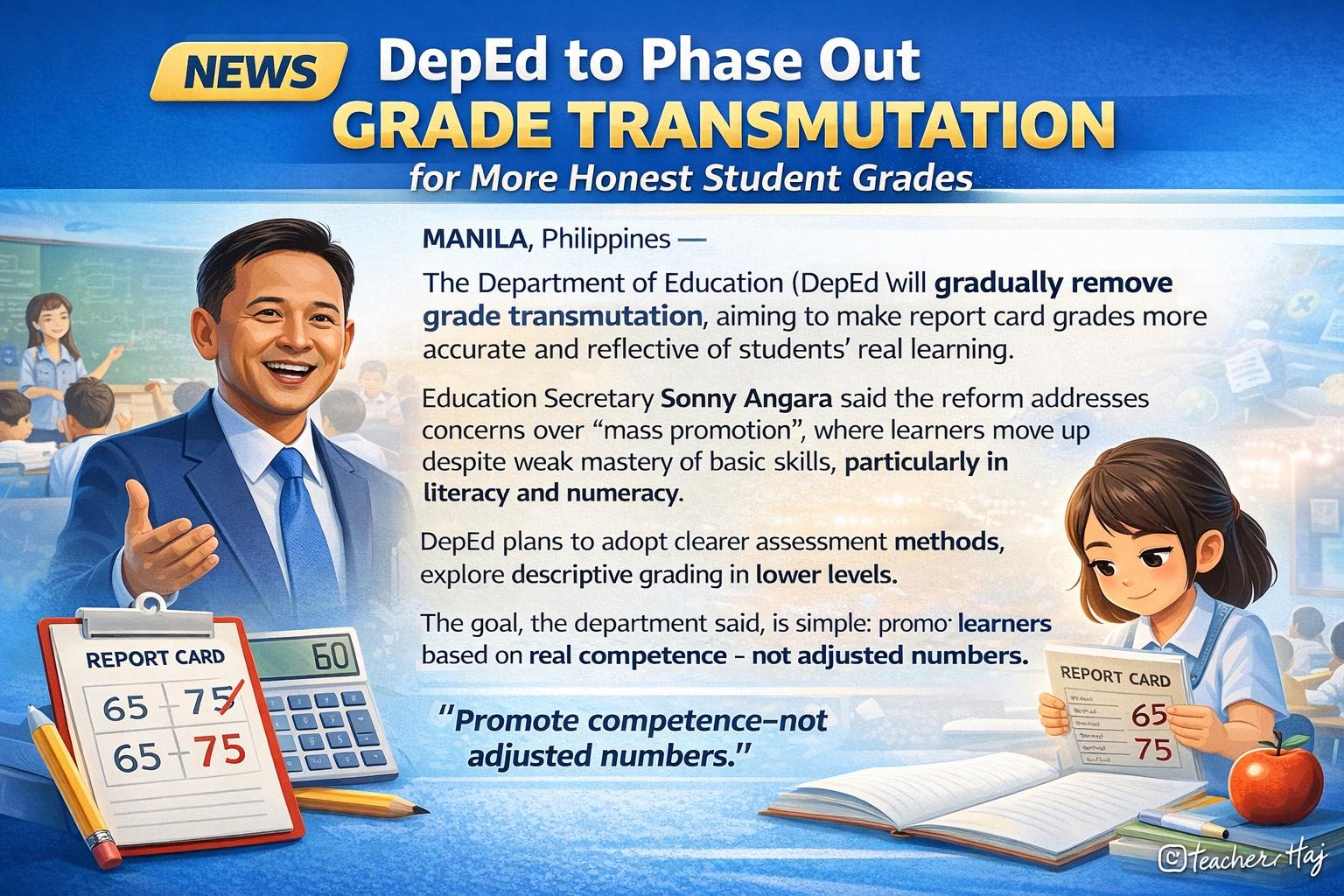 Teacher - DepEd to Phase Out Grade Transmutation for More Honest ...