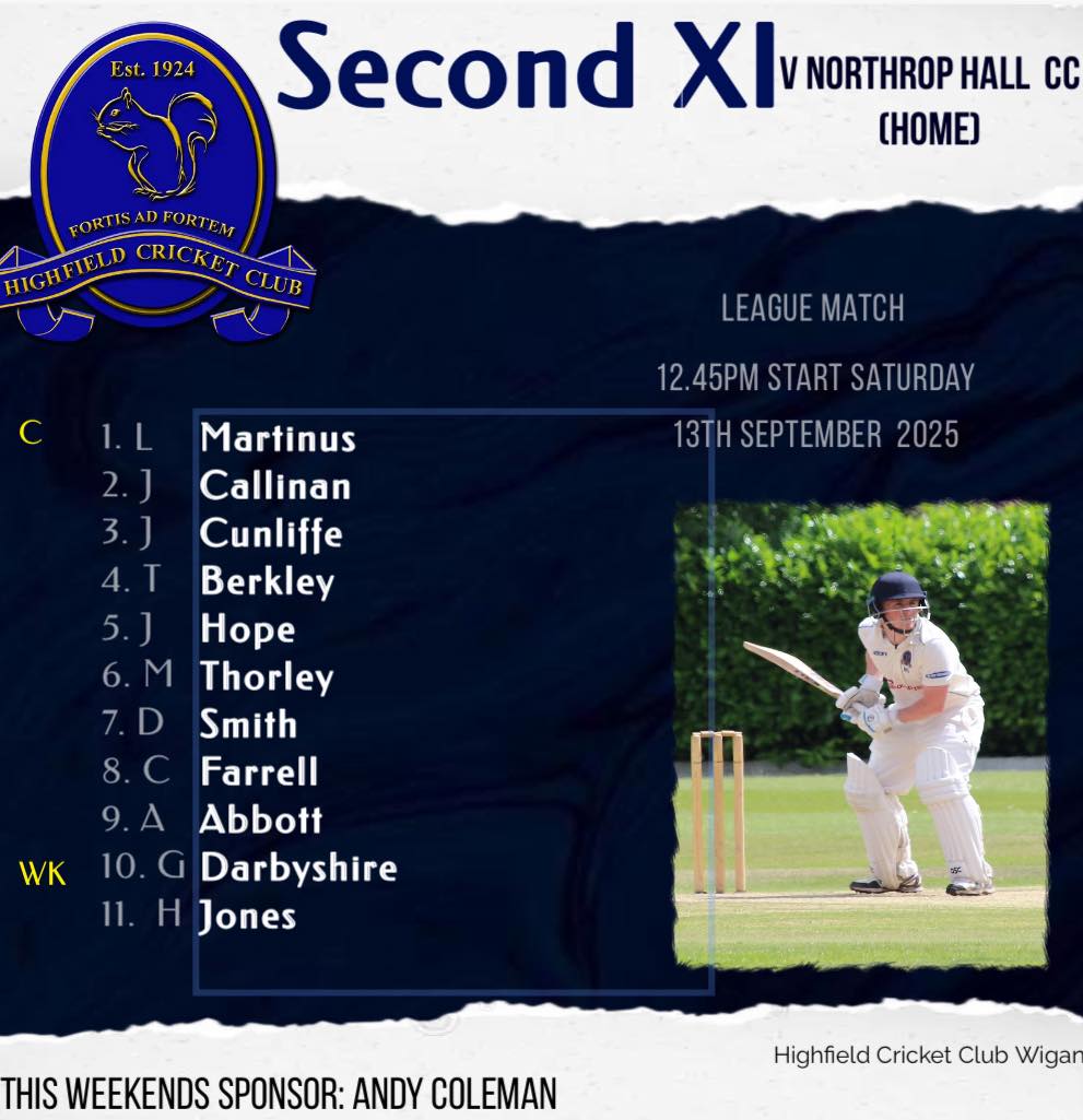 Highfield Cricket Club -... - Highfield Cricket Club - Wigan