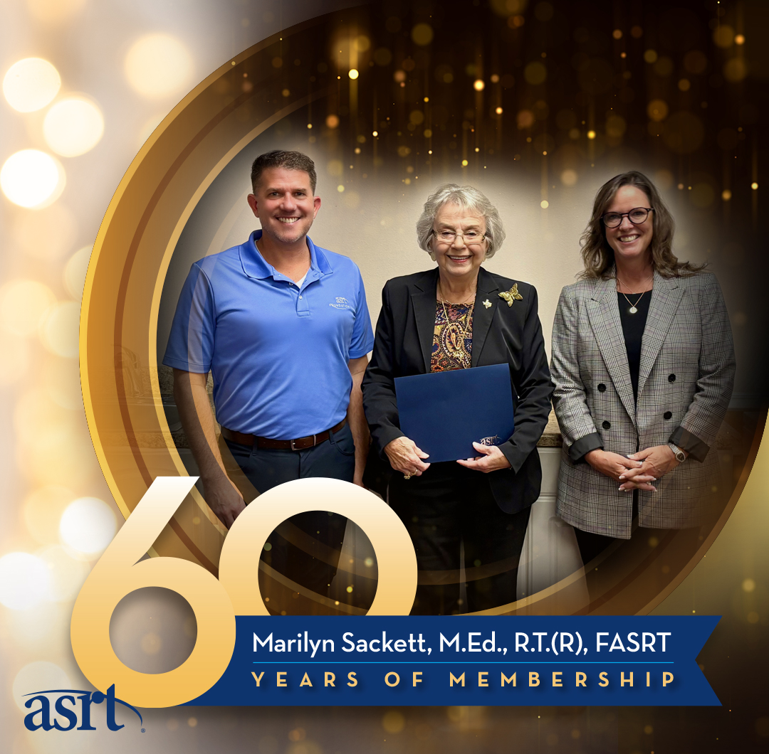 American - Marilyn Sackett, M.Ed., R.T.(R), FASRT, joined ASRT on July ...