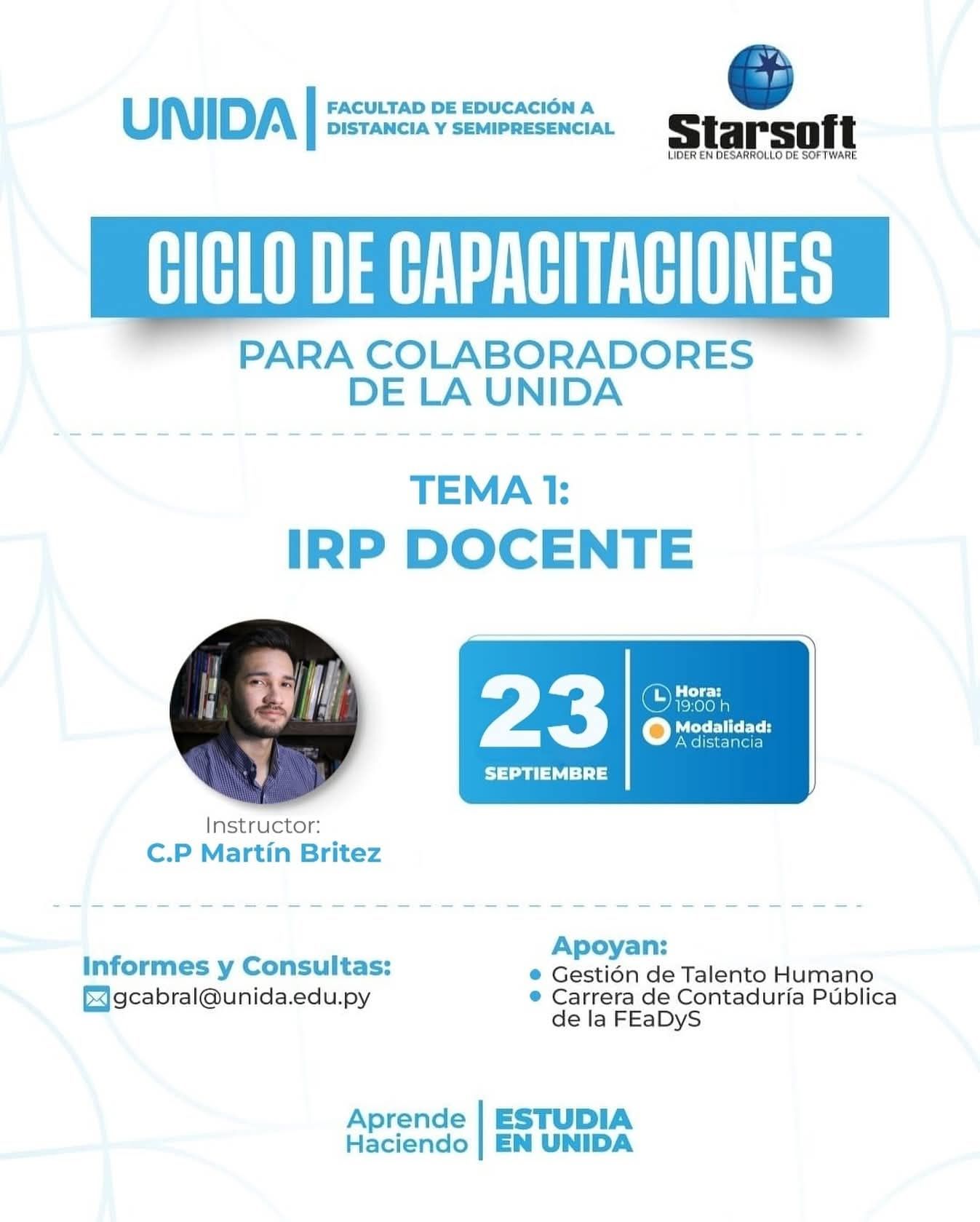Universidad - Ciclo de Capacitaciones para Colaboradores UNIDA Tema 1 ...