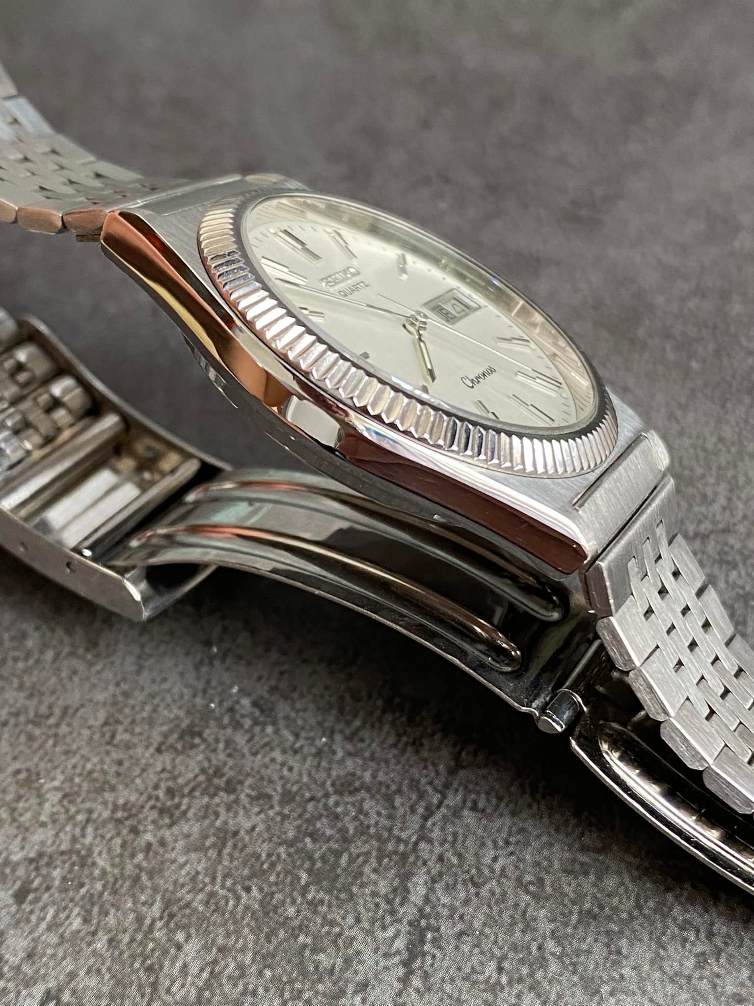 1983 Seiko Chronos with sapphire glass replacement