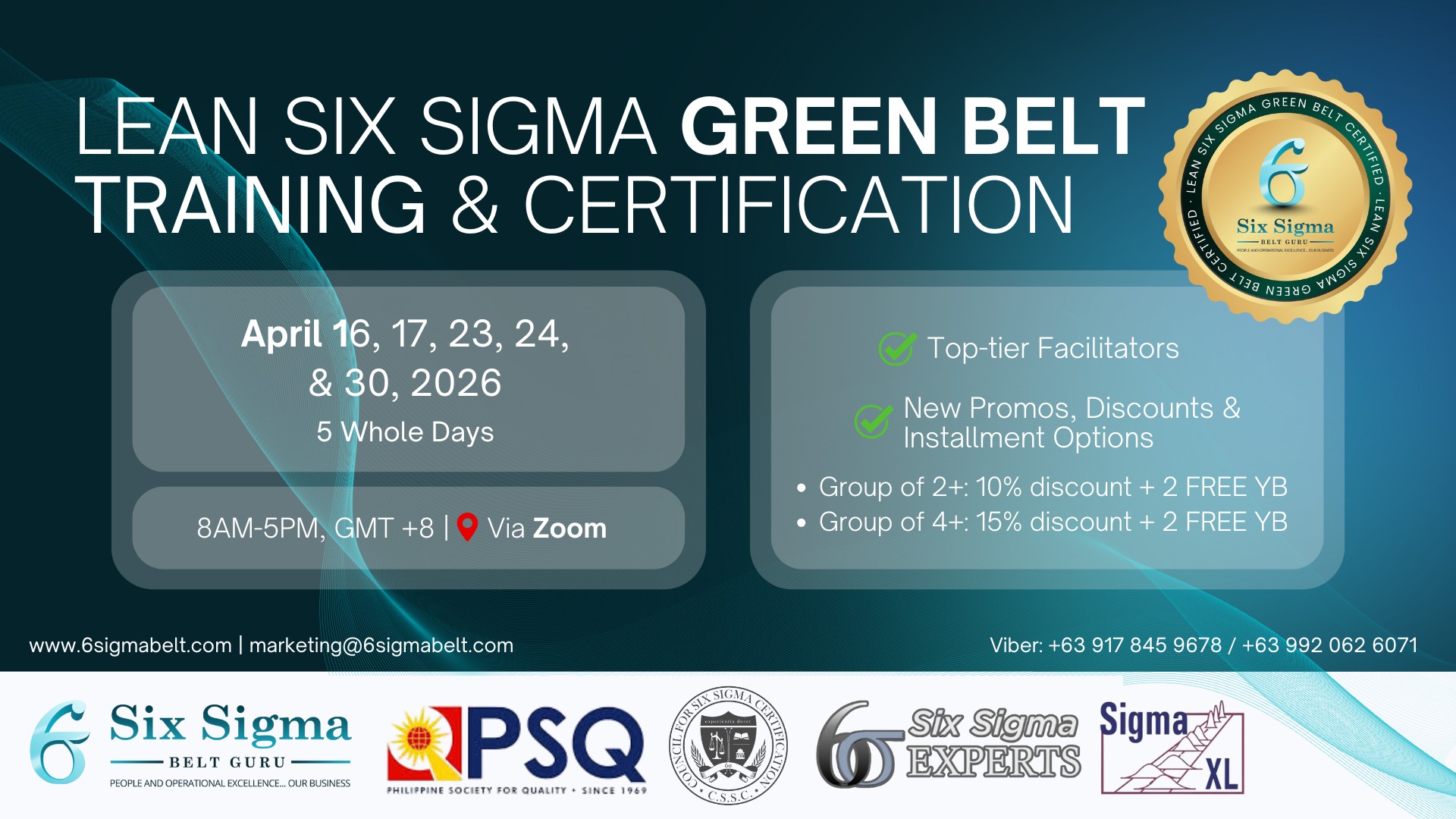 Six - 📣 Enrollment is Now Open for Our Lean Six Sigma Green Belt ...