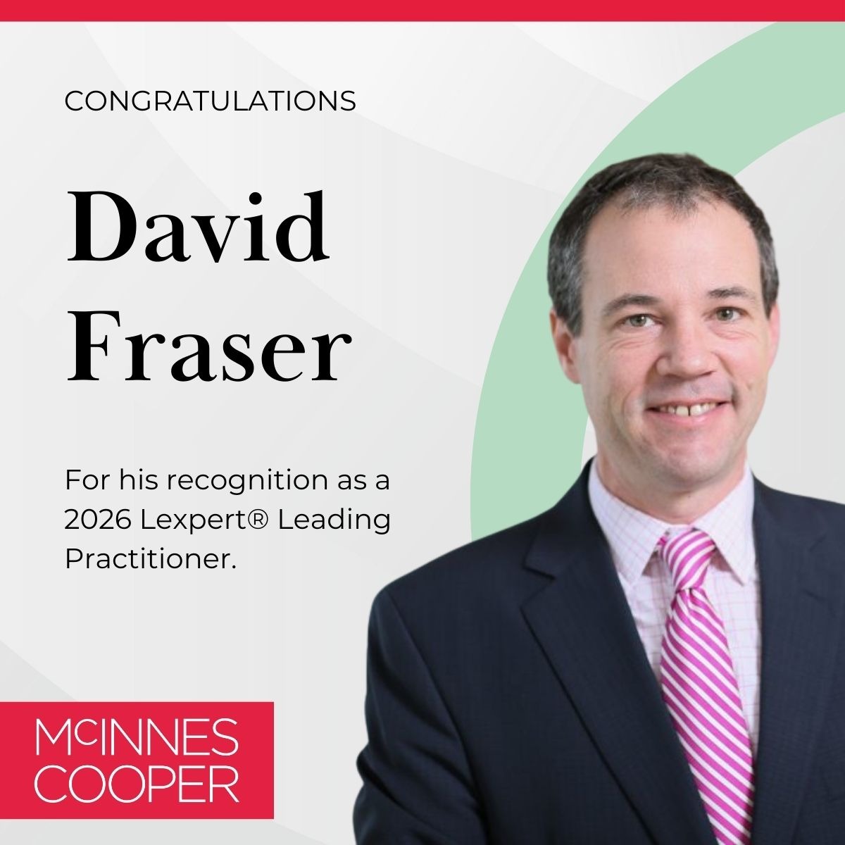 McInnes - Congratulations to David Fraser for being recognized on ...