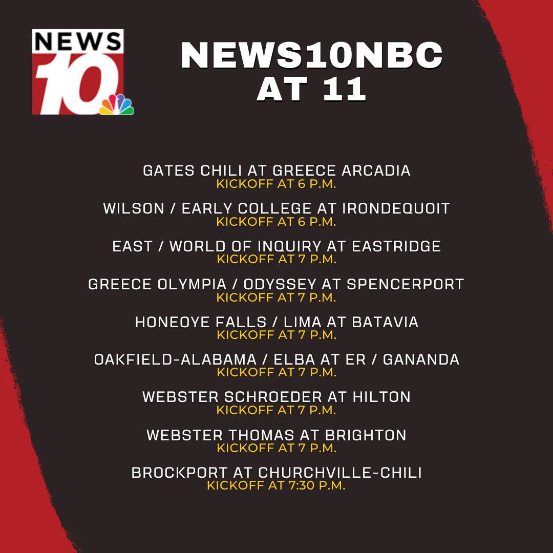 WHEC TV - Football season is back! 🏈 News10NBC will be... | Facebook
