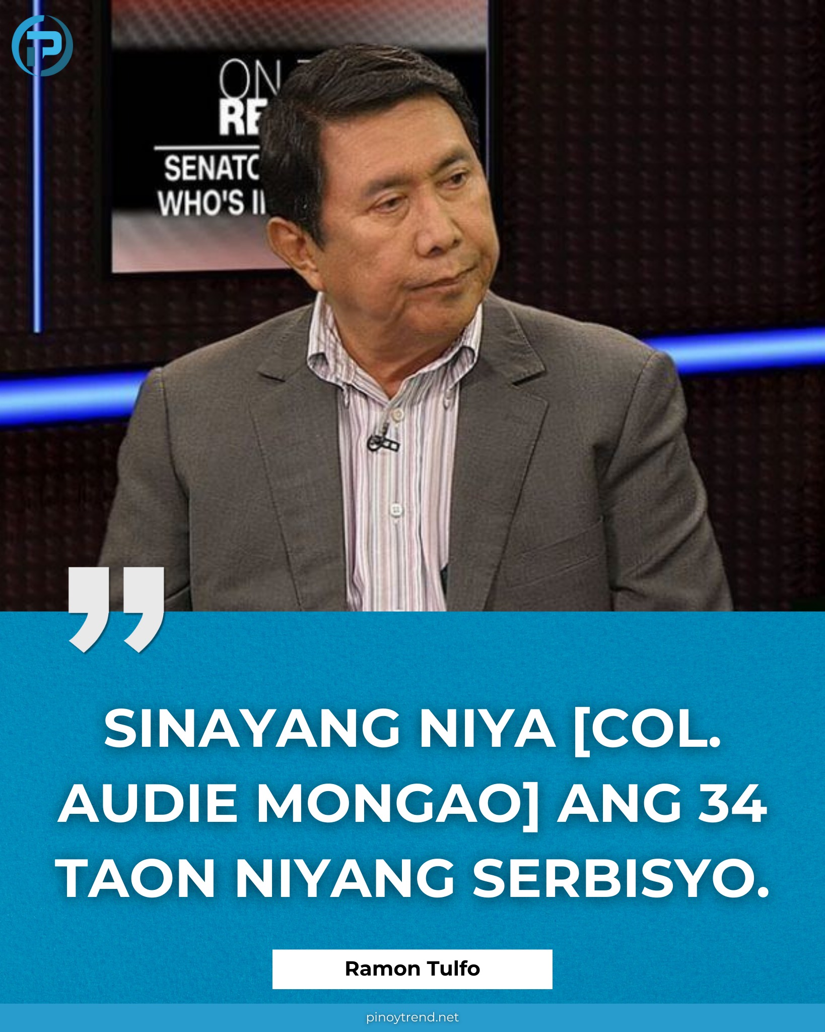 Pinoy - TULFO, SINABING SINAYANG NG ARMY COLONEL NA BUMITAW NG SUPORTA ...