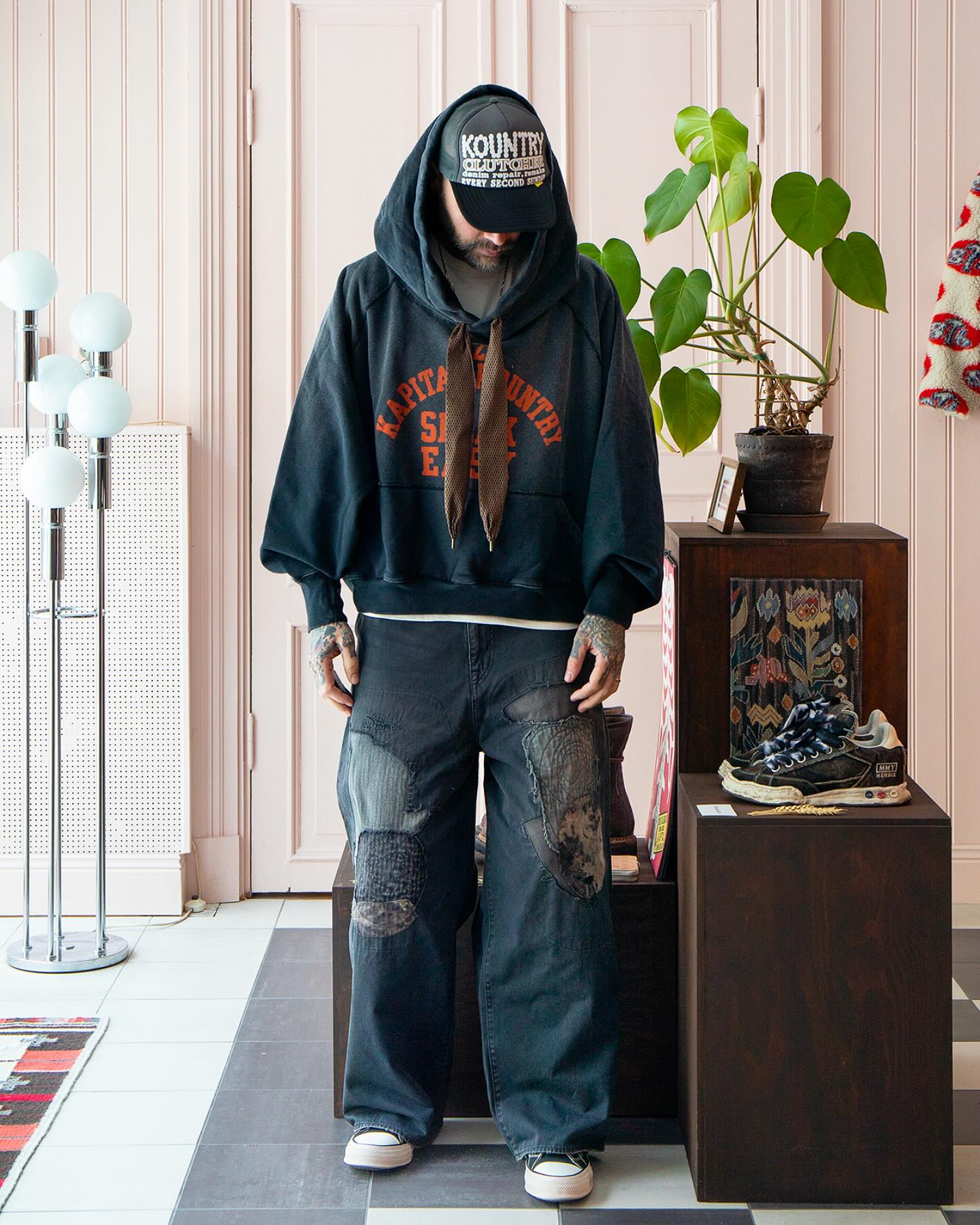 Kapital Devil Hoodie Speakeasy / Katsuragi Port Baggy Pants