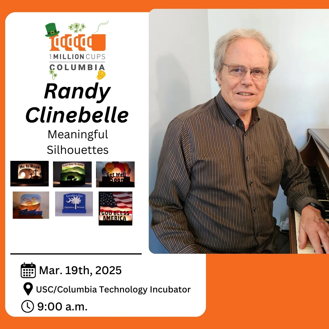 1 Million Cups Columbia, SC - Exciting news! 🎉 Randy Clinebelle is ...