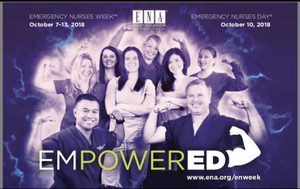 Happy Emergency Nurses Week to all the wonderful ED nurses we work hand ...