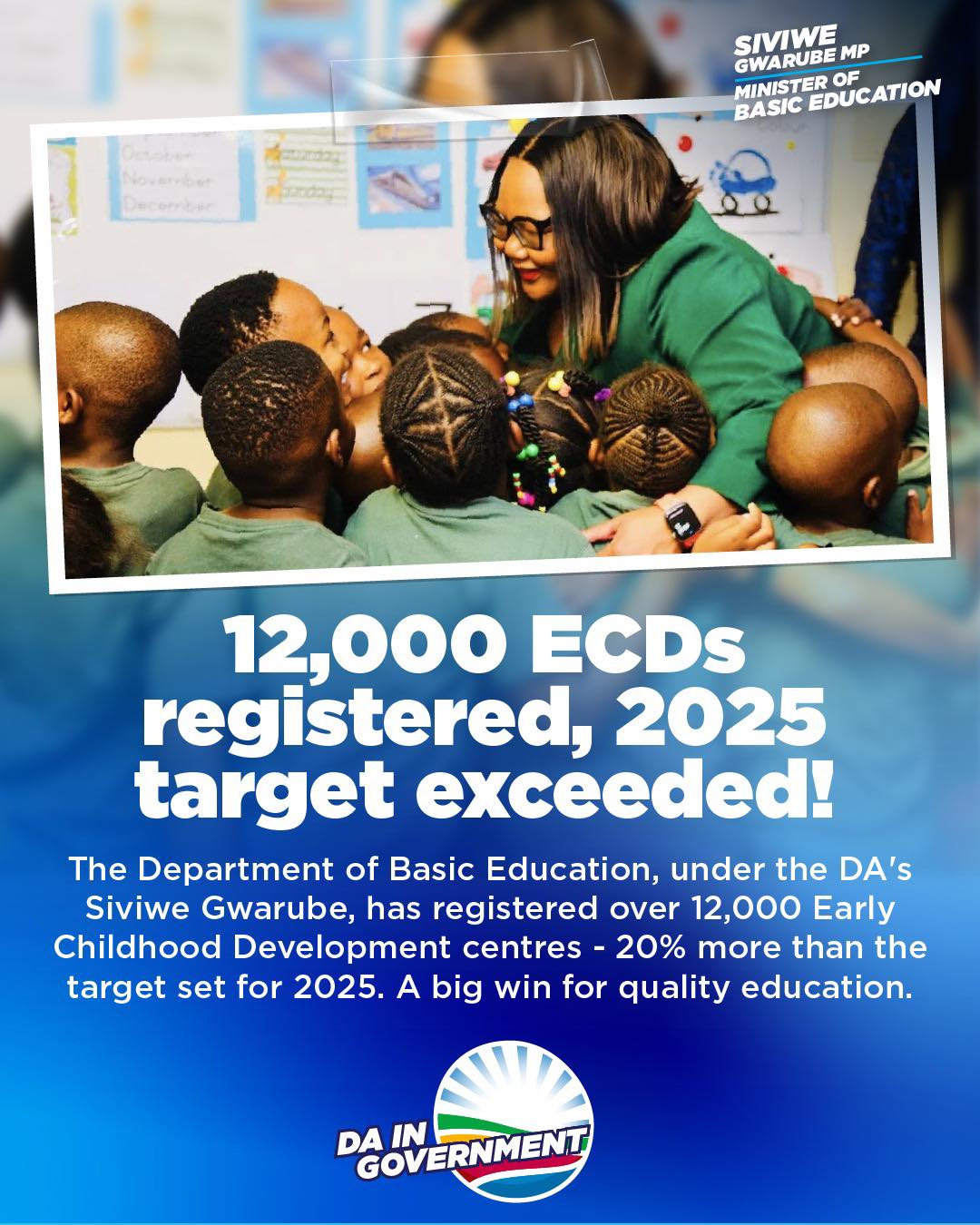🤩 Great progress in early education:... - Democratic Alliance | Facebook