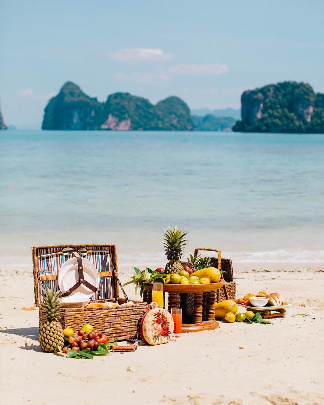 Phulay Bay, a Ritz-Carlton Reserve - Fresh fruits, blue sky, white sand ...