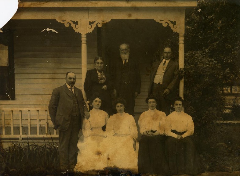Wallaceburg - The Wooliver family on the porch of the house at the ...