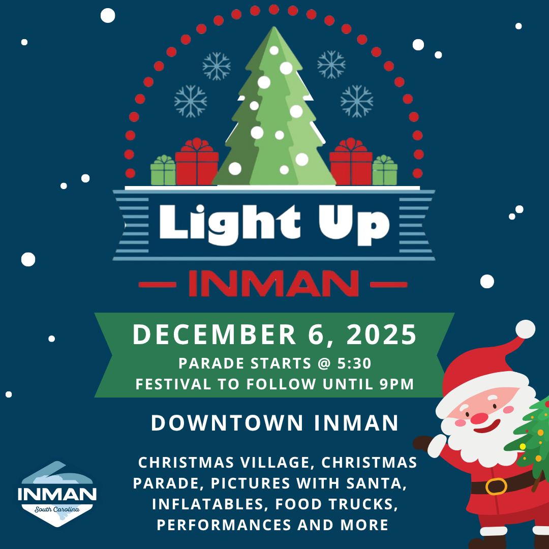 The Inman Parade will be this... - Inman, SC - City Hall | Facebook