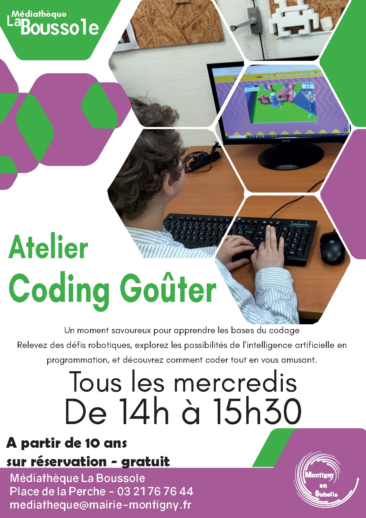Ville - 💻🍪 [ ATELIER CODING GOUTER ] 🍪💻 La Médiathèque La Boussole vous ...