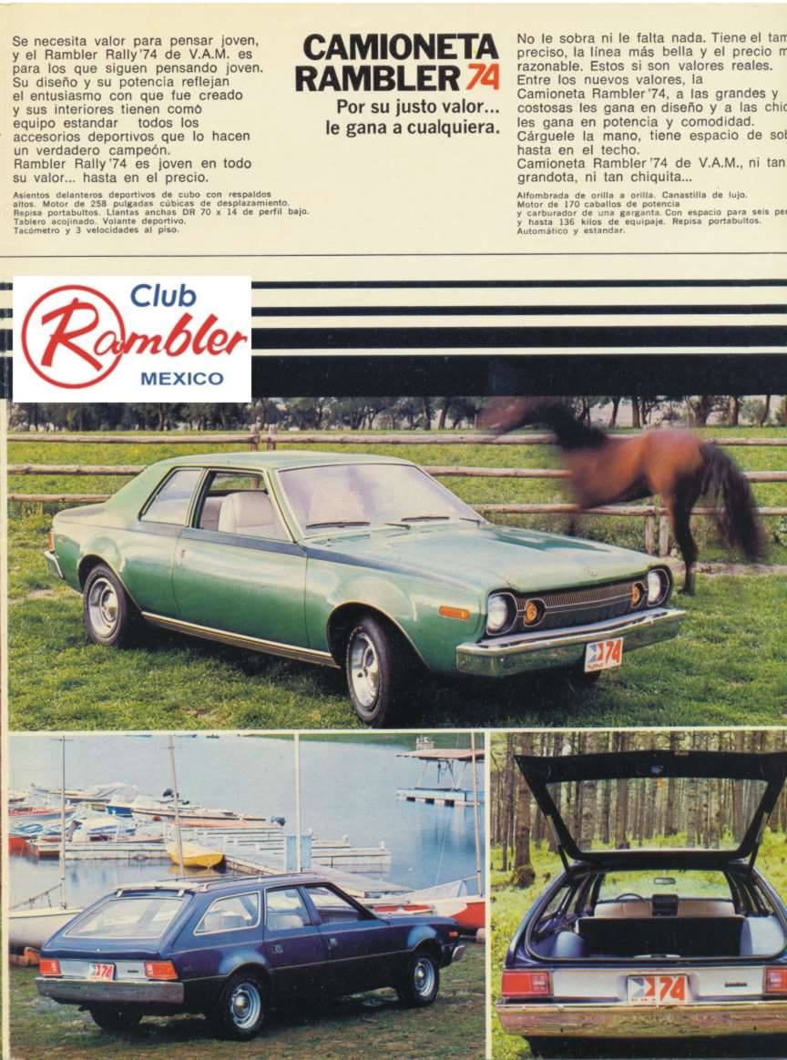 VAM - VAM American camioneta y American sedán dos puertas 1974. # ...