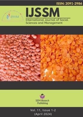 International Journal of Social Sciences and Management, ISSN 2091-2986