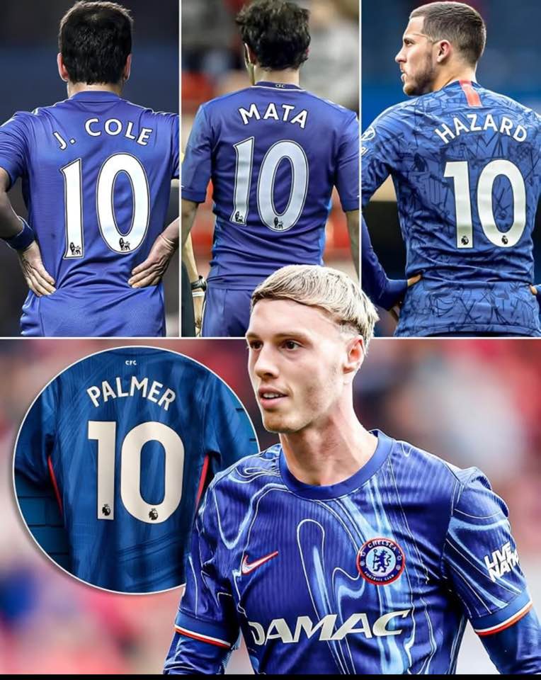 cole palmer wears chelsea's iconic number 10 jersey