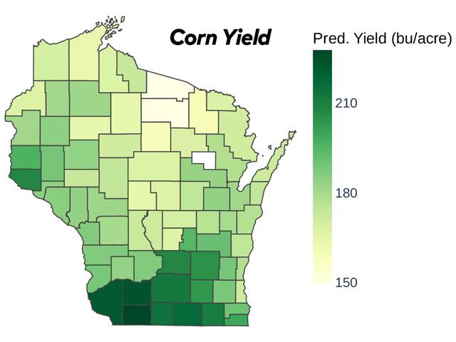 DTN/The - The 2025 DTN Digital Yield Tour predicts Wisconsin corn ...